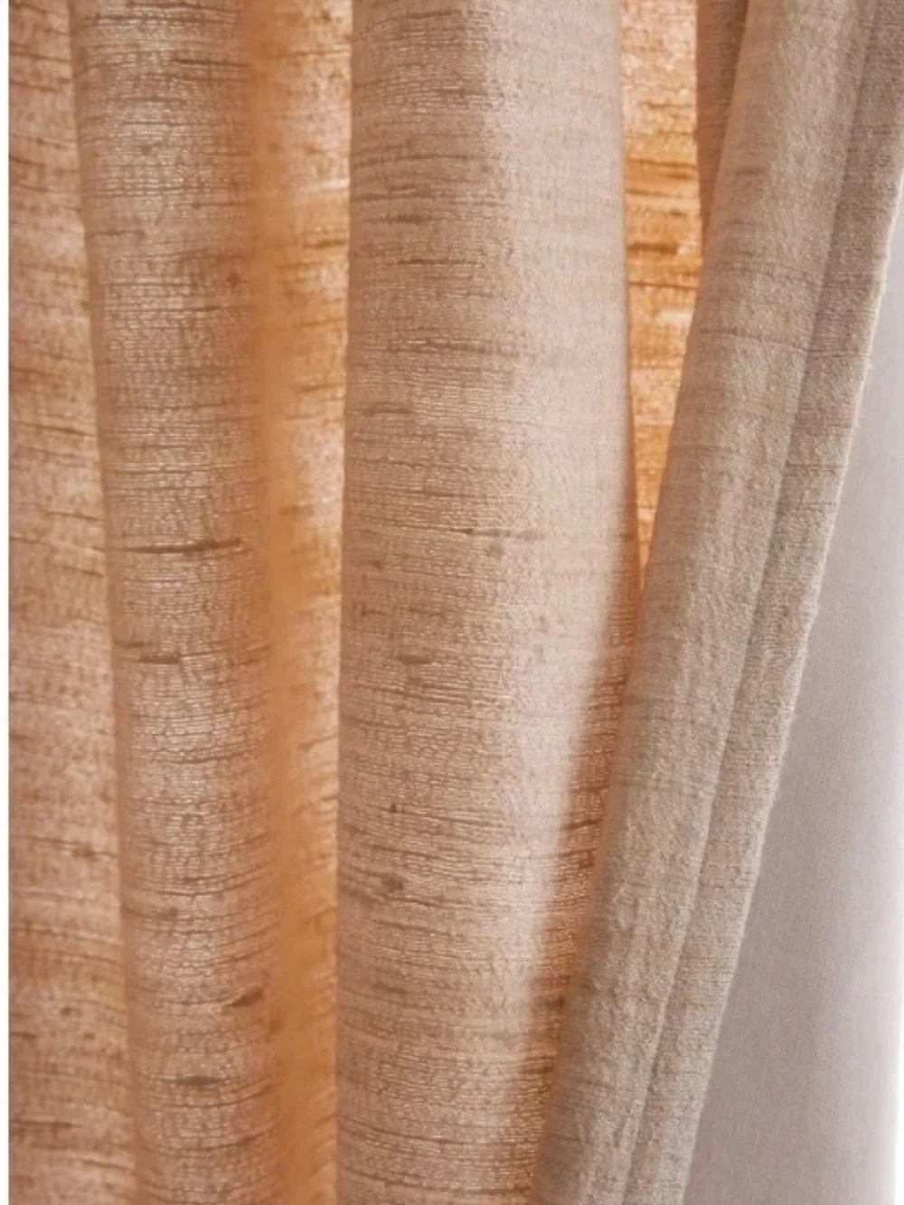 NIP Quince Raw Silk 1 light filtering panel 48x84 - Sand Gorgeous !